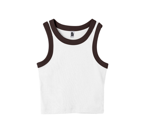 MALIBU TANK (CROPPED - 2-TONE)