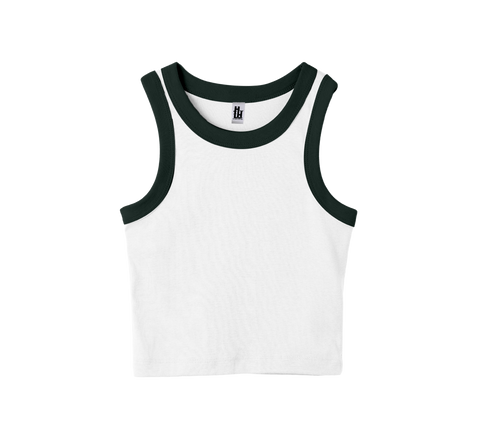 MALIBU TANK (CROPPED - 2-TONE)