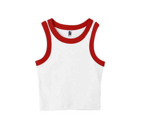 MALIBU TANK (CROPPED - 2-TONE)