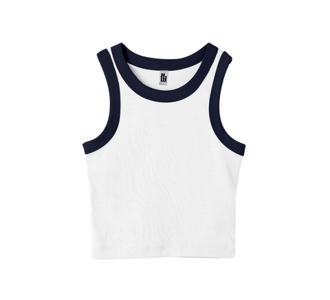 MALIBU TANK (CROPPED - 2-TONE)