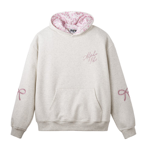 Alpha Phi "Floral Bow" Hoodie