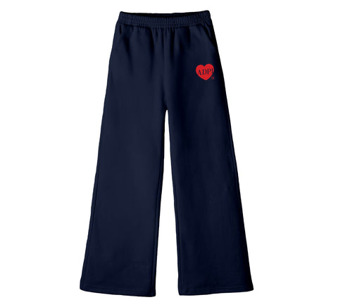 Full Heart Embroidered Sorority Flare Sweats
