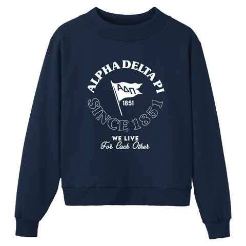 Flag is Raised Sorority Mock Neck