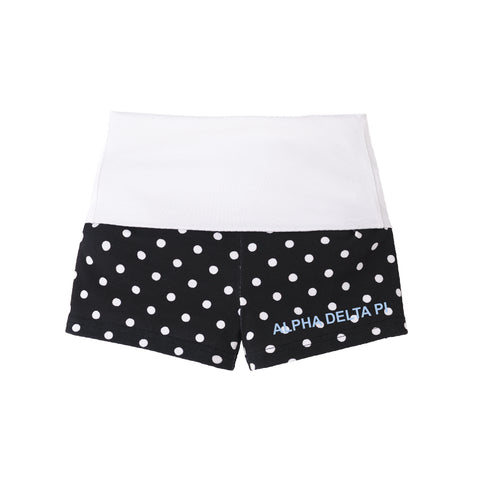 Polka Dot Set Sorority Foldover Shorts