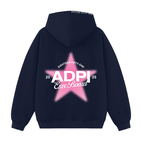 Star Council Exec Hood Stitch Sorority Hoodie
