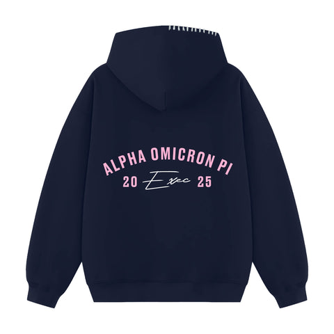Rose Arc Exec Hood Stitch Sorority Hoodie