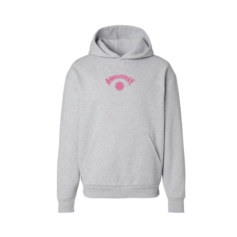 PO 90050| University of California San Diego Pi Beta Phi NO DRAWSTRING HOODIE Grey Heather
