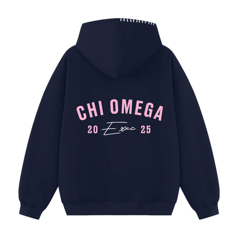 Rose Arc Exec Hood Stitch Sorority Hoodie