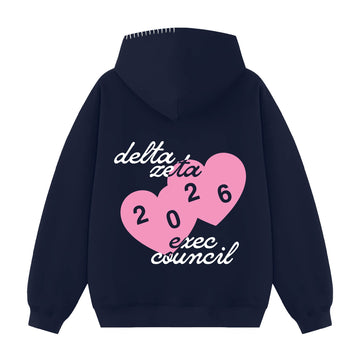 Love From Exec Hood Stitch Sorority Hoodie