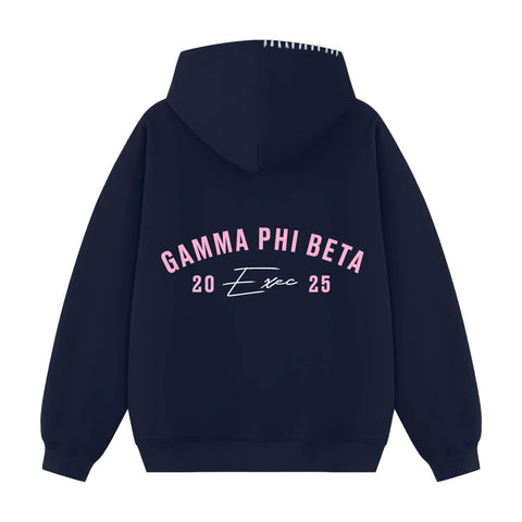Rose Arc Exec Hood Stitch Sorority Hoodie