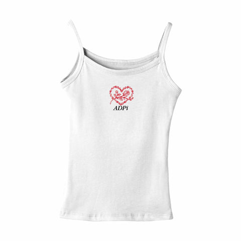 Heartbloom Embroidered Sorority Tank