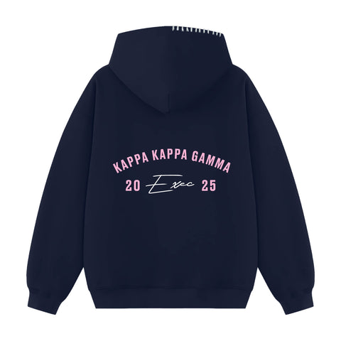 Rose Arc Exec Hood Stitch Sorority Hoodie