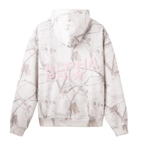 Alpha Phi White Camo Hoodie