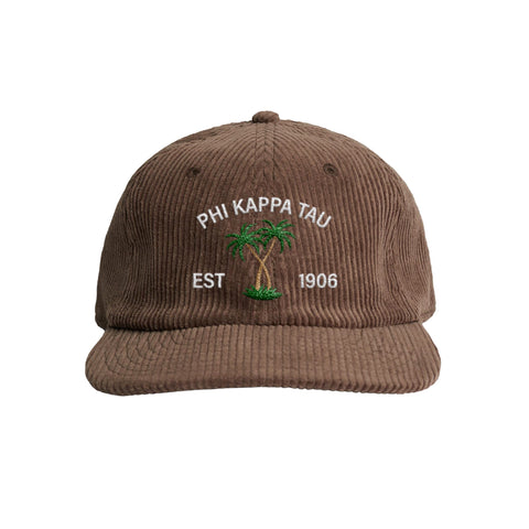 Desert Island Embroidered Fraternity Corduroy Cap