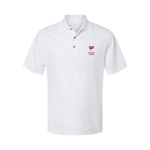 Dad's Flag Embroidered Sorority Polo
