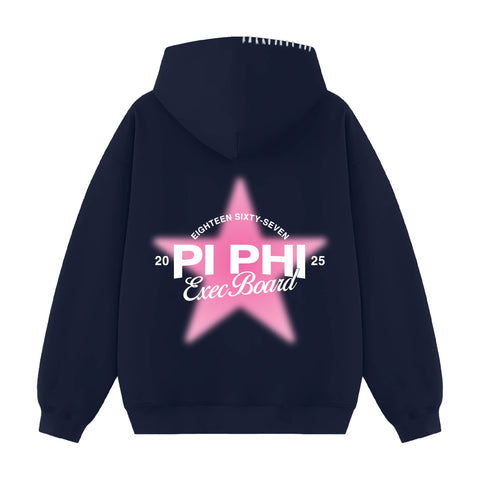 Star Council Exec Hood Stitch Sorority Hoodie