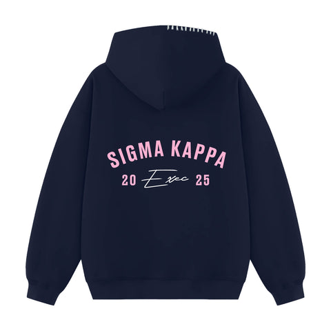 Rose Arc Exec Hood Stitch Sorority Hoodie