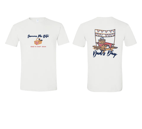 University of California - LA Gamma Phi Beta White T-Shirt |PO 10200