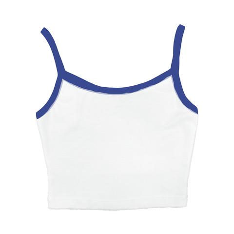 Cropped Hermosa Tank Two Tone Color (Thin Strap Tank)