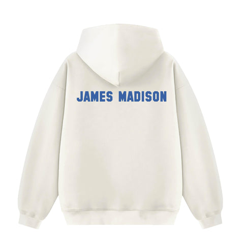 Pinstripe Year Cream Hoodie JMU Pre-order Fall '25