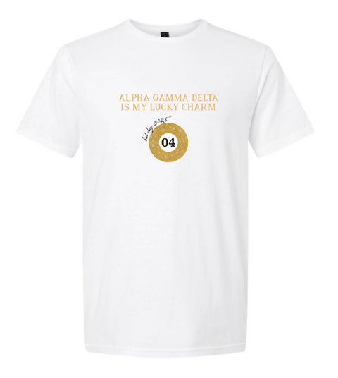 PO 12053| Appalachian State University Alpha Gamma Delta White Tshirt