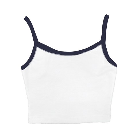 Cropped Hermosa Tank Two Tone Color (Thin Strap Tank)