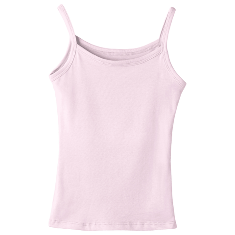 Hermosa Tank, custom full-length spaghetti strap tank top in BB Blush color