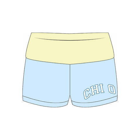 PO 16890 - Chi Omega Foldover Shorts