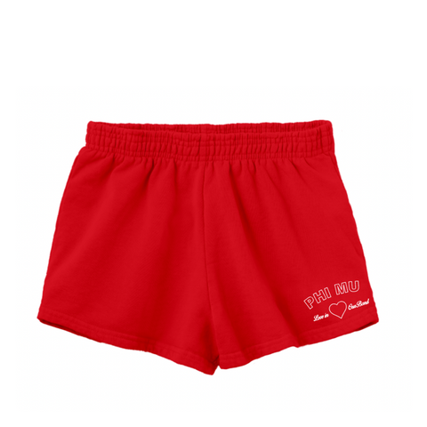 Boise Phi Mu Crimson Set Miami Shorts '24