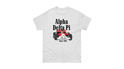 Victory Lap Unisex Tee-Alpha Delta Pi-S-gray