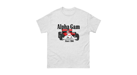 Victory Lap Unisex Tee-Alpha Gamma Delta-S-gray