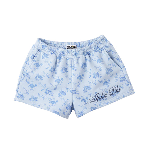 Alpha Phi "All-Over Floral Print" Shorts