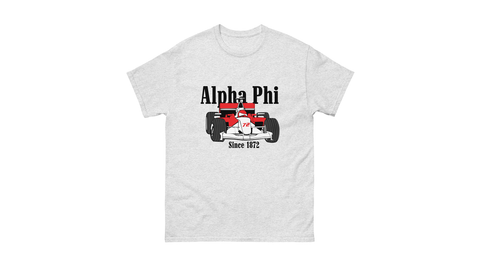 Victory Lap Unisex Tee-Alpha Phi-S-gray