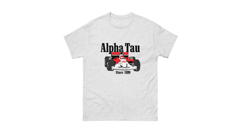 Victory Lap Unisex Tee-Alpha Sigma Tau-S-gray
