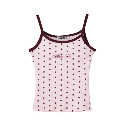 Spotted Essential Embroidered Sorority Pink Tank