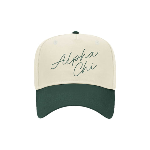 "Hand Written" Embroidered Sorority Hat