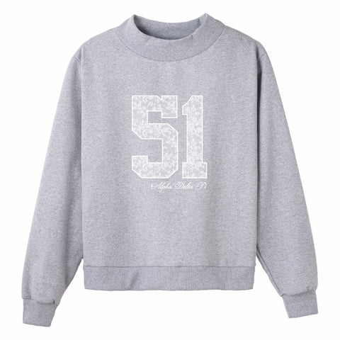 Lace League Sorority Mock Neck