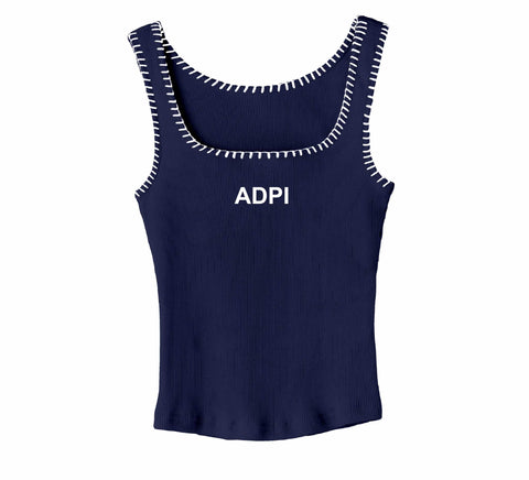 Everyday Embroidered Sorority Stitch Tank