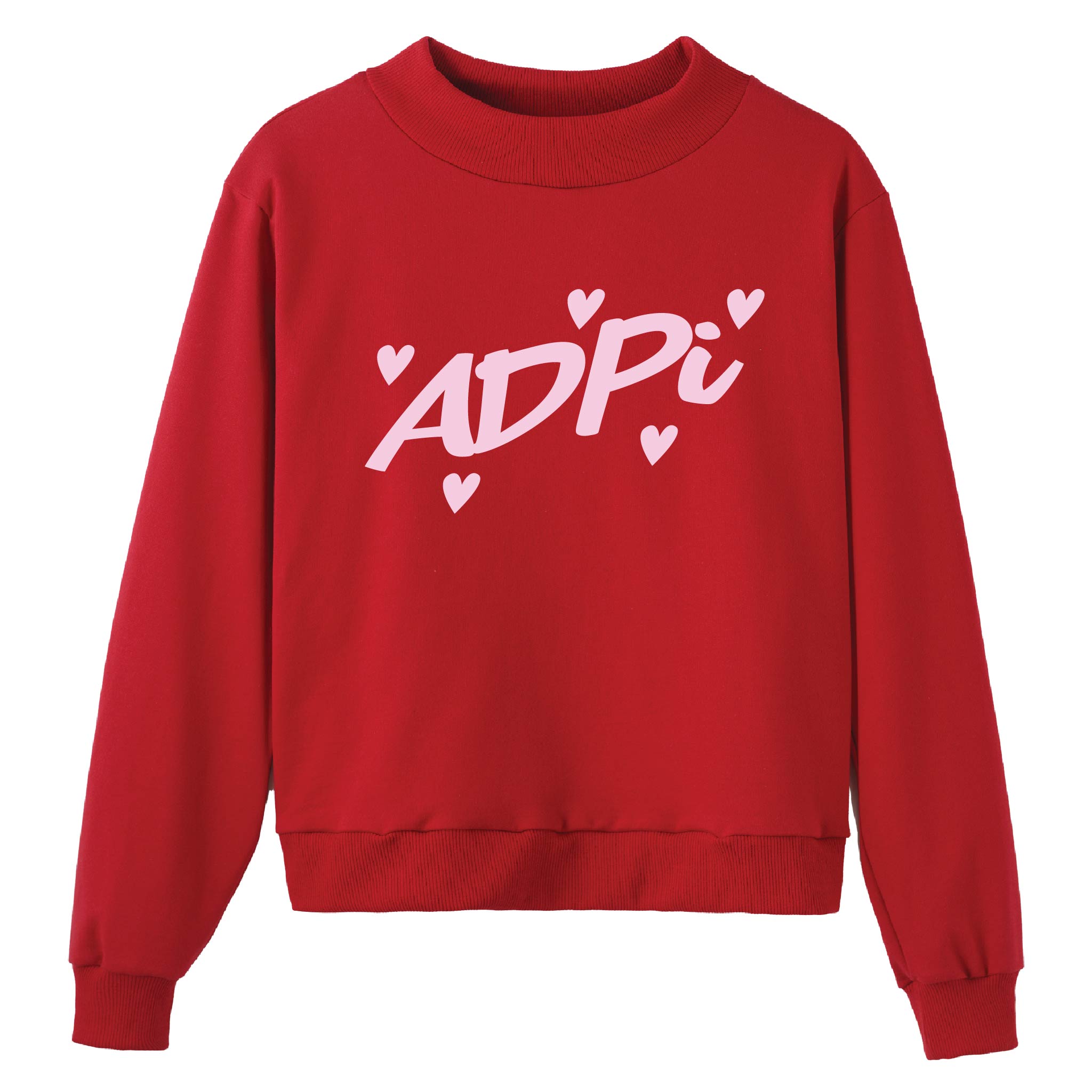 Heartbeat Red Sorority Mock Neck – The Hang Loose Hut