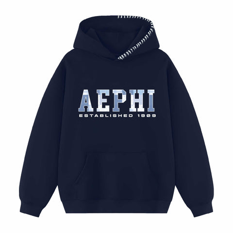 Pieced Together Hood Stitch Sorority Hoodie