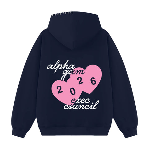 Love From Exec Hood Stitch Sorority Hoodie