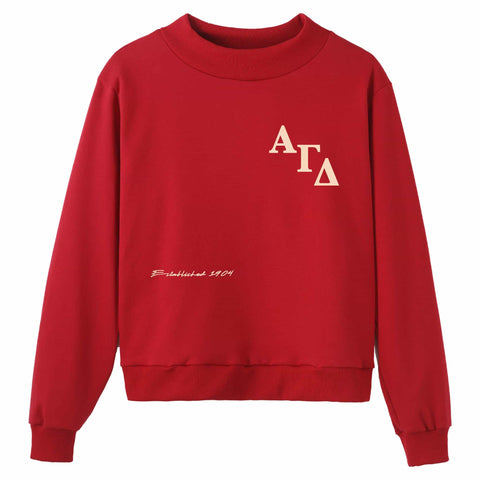 Looking up Sorority Mock Neck