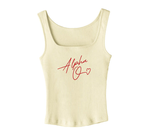 With Love Yellow Sorority Tank