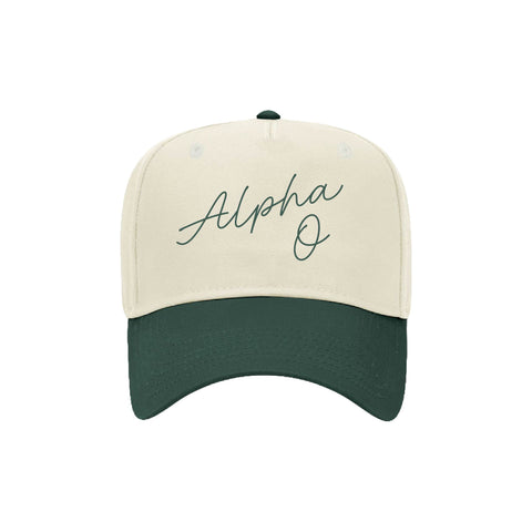 "Hand Written" Embroidered Sorority Hat