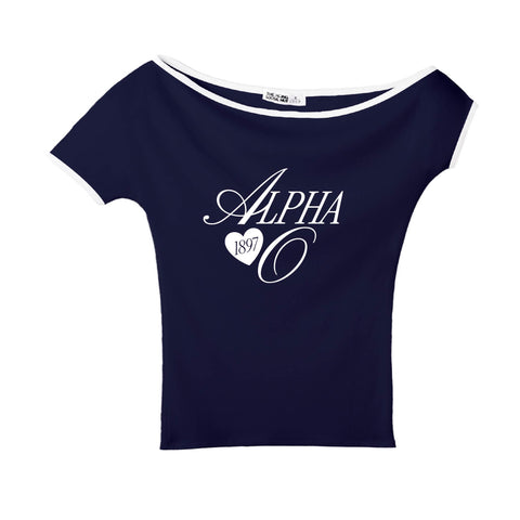 Adorn Navy Sorority Marina Top