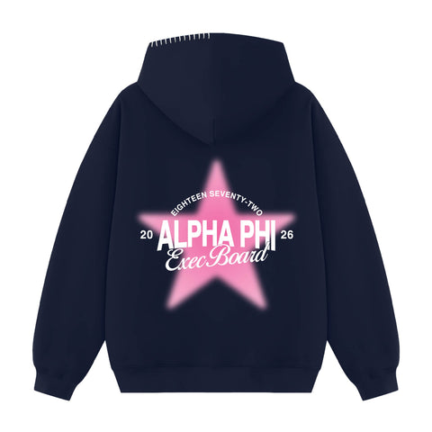 Star Council Exec Hood Stitch Sorority Hoodie