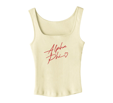With Love Yellow Sorority Tank