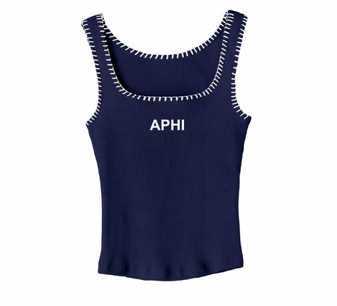 Everyday Embroidered Sorority Stitch Tank