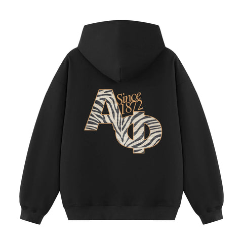 Midnight Stripes Printed Sorority Hoodie