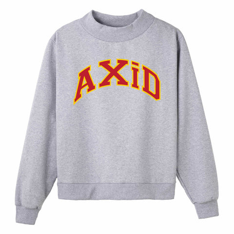 Crimson and Gold Campus Colors Sorority Mock Neck
